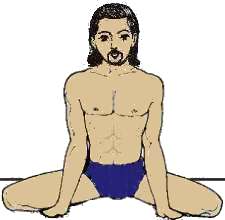 Posturas de Yoga : Posição da Rã - mandukasana