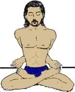 Posturas de Yoga : Posição de Lótus Restrita - baddha padmasana